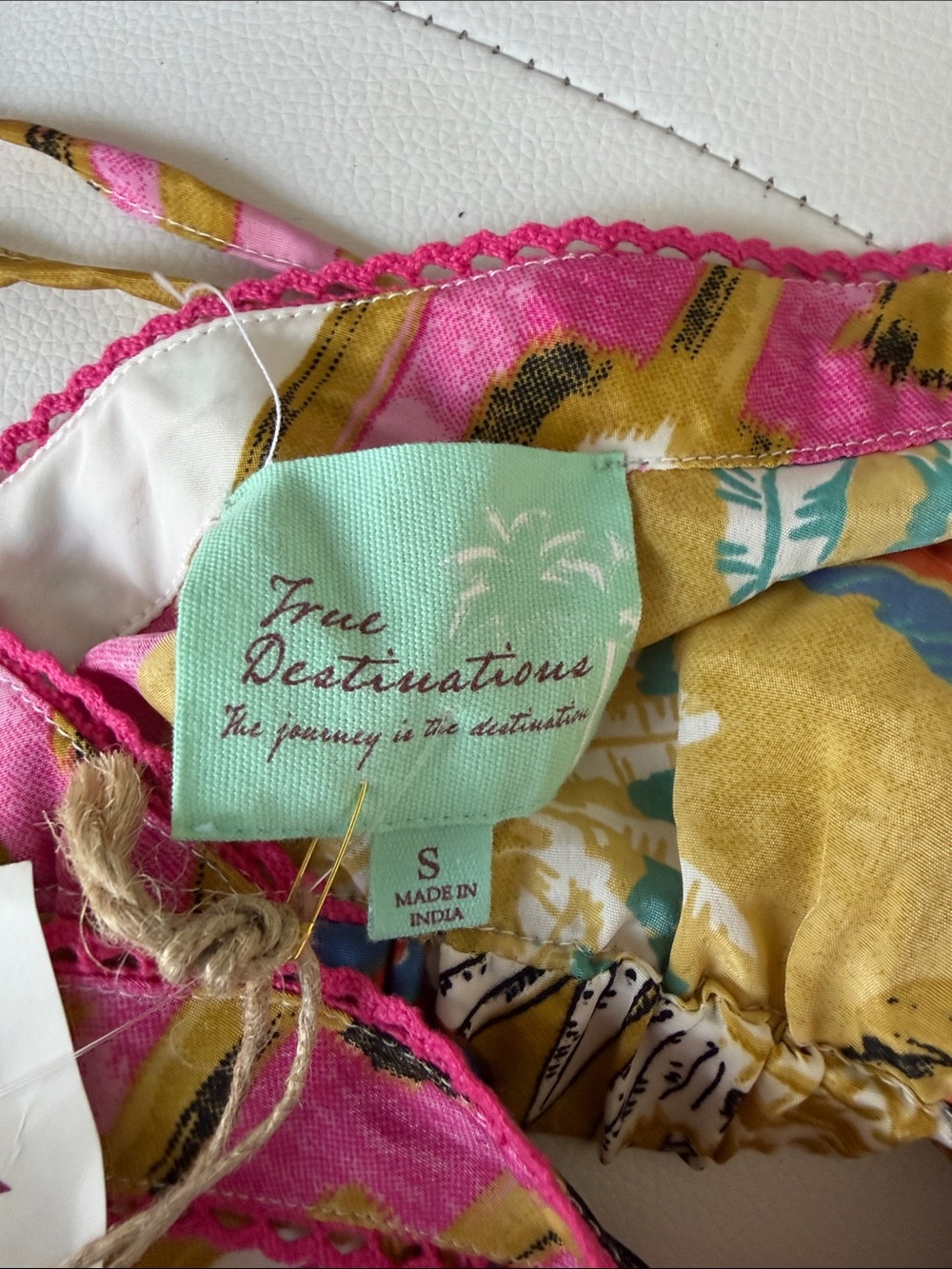 True Destinations Girls' Yellow & Pink Printed Shorts - S